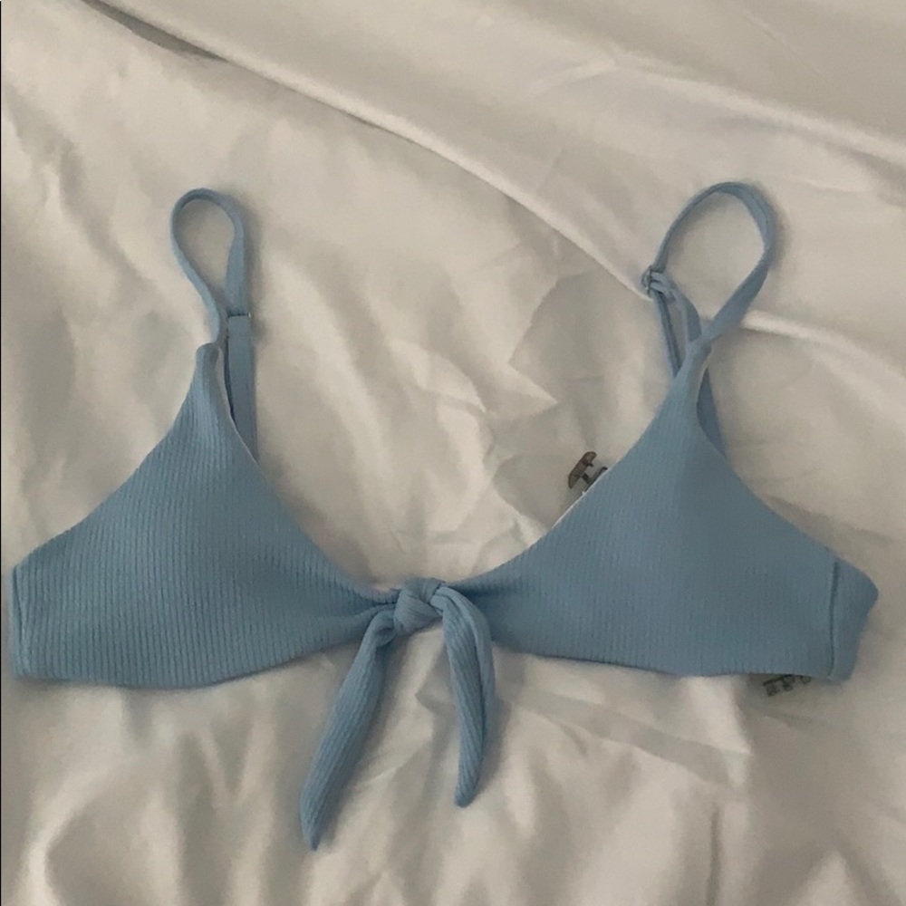 Light blue bathing suit top